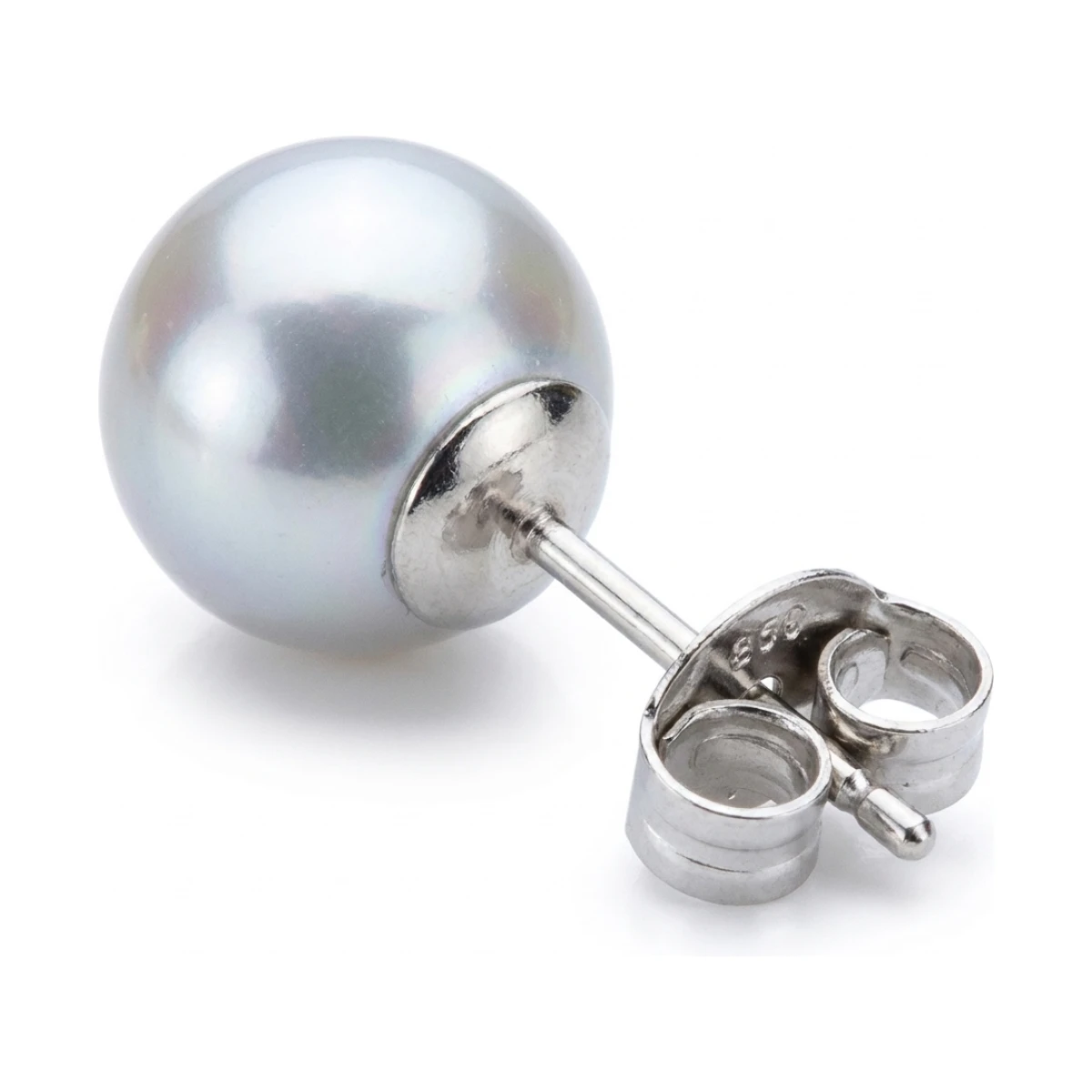 Grey Akoya Stud Earrings  |  7.5-8.0 mm