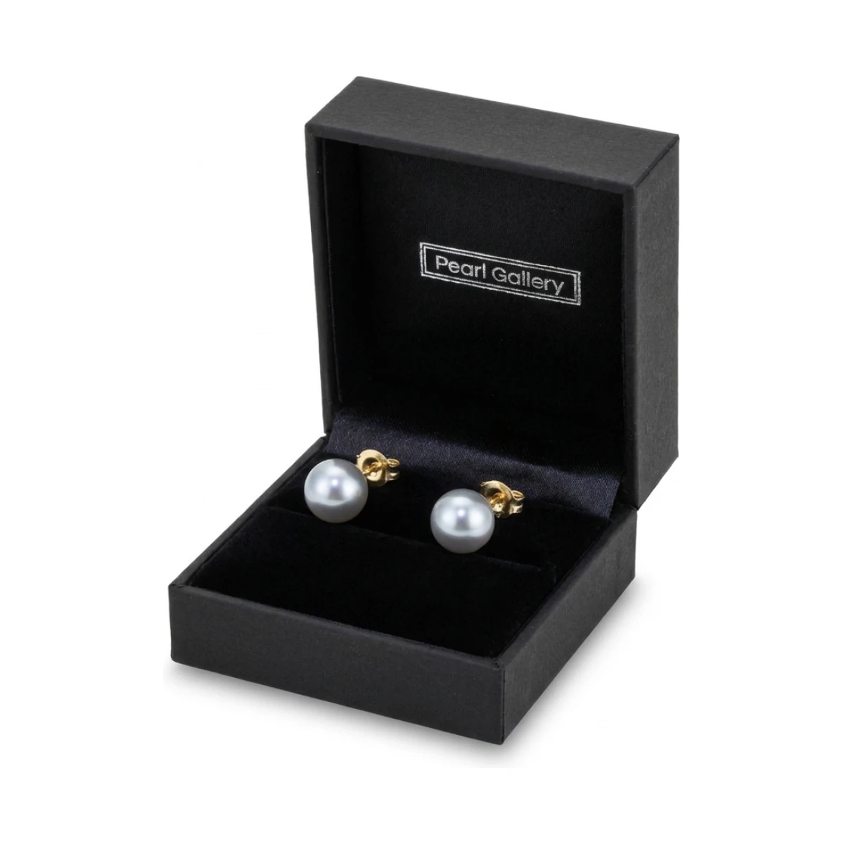 Grey Akoya Stud Earrings  |  7.5-8.0 mm