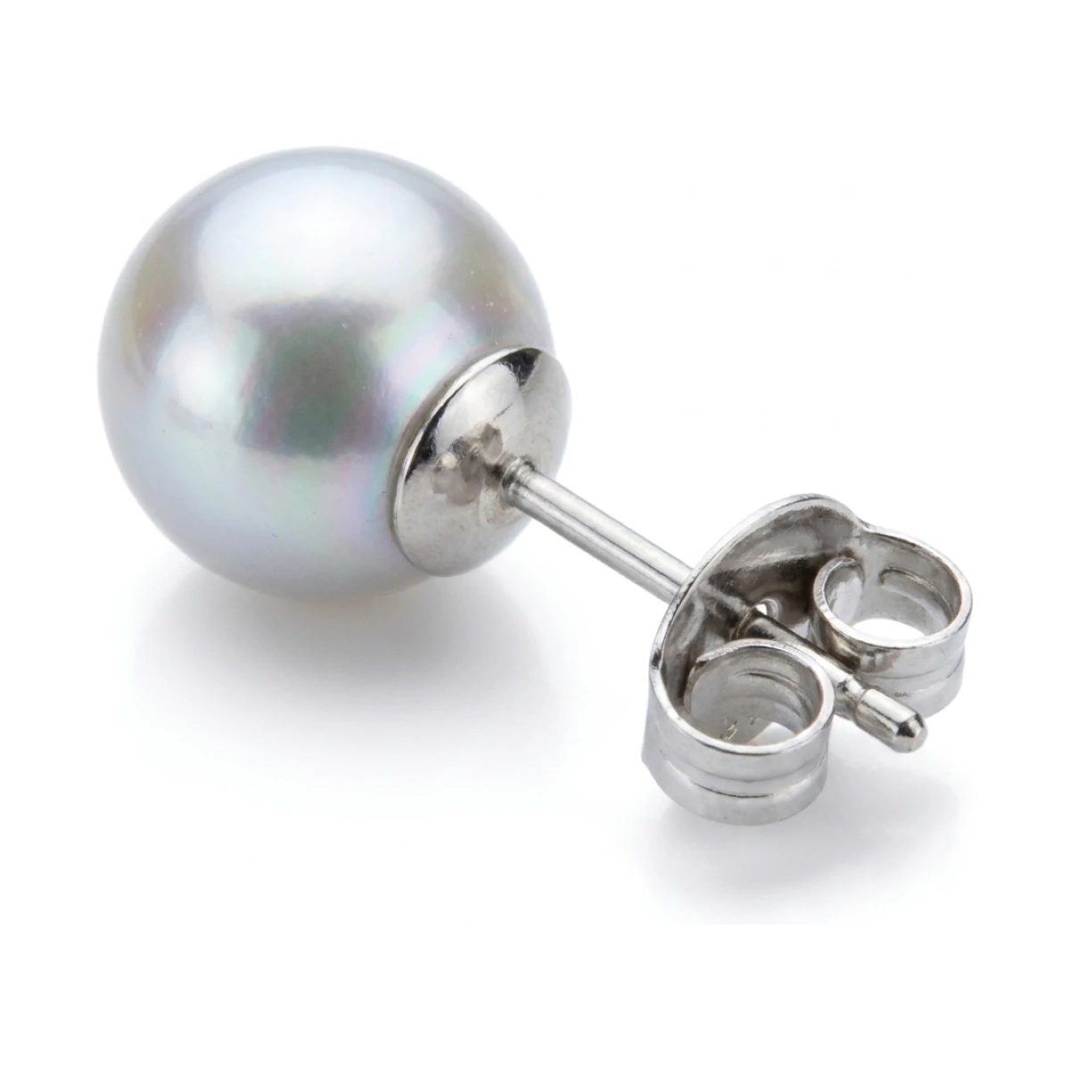 Grey Akoya Stud Earrings  |  8.5-9.0 mm