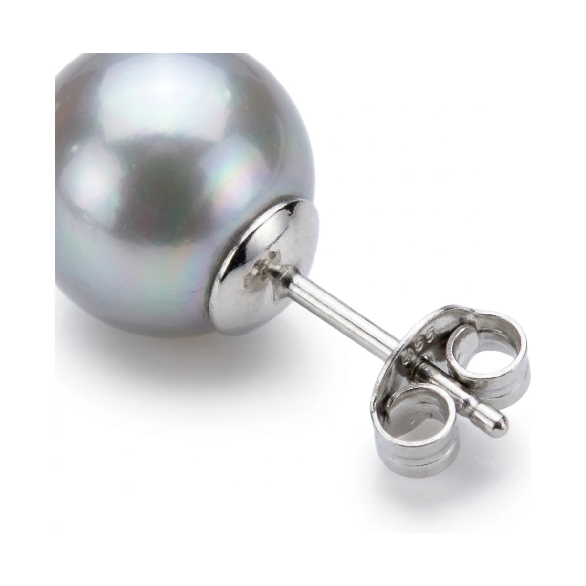 Grey Akoya Stud Earrings  |  9.0-9.5 mm