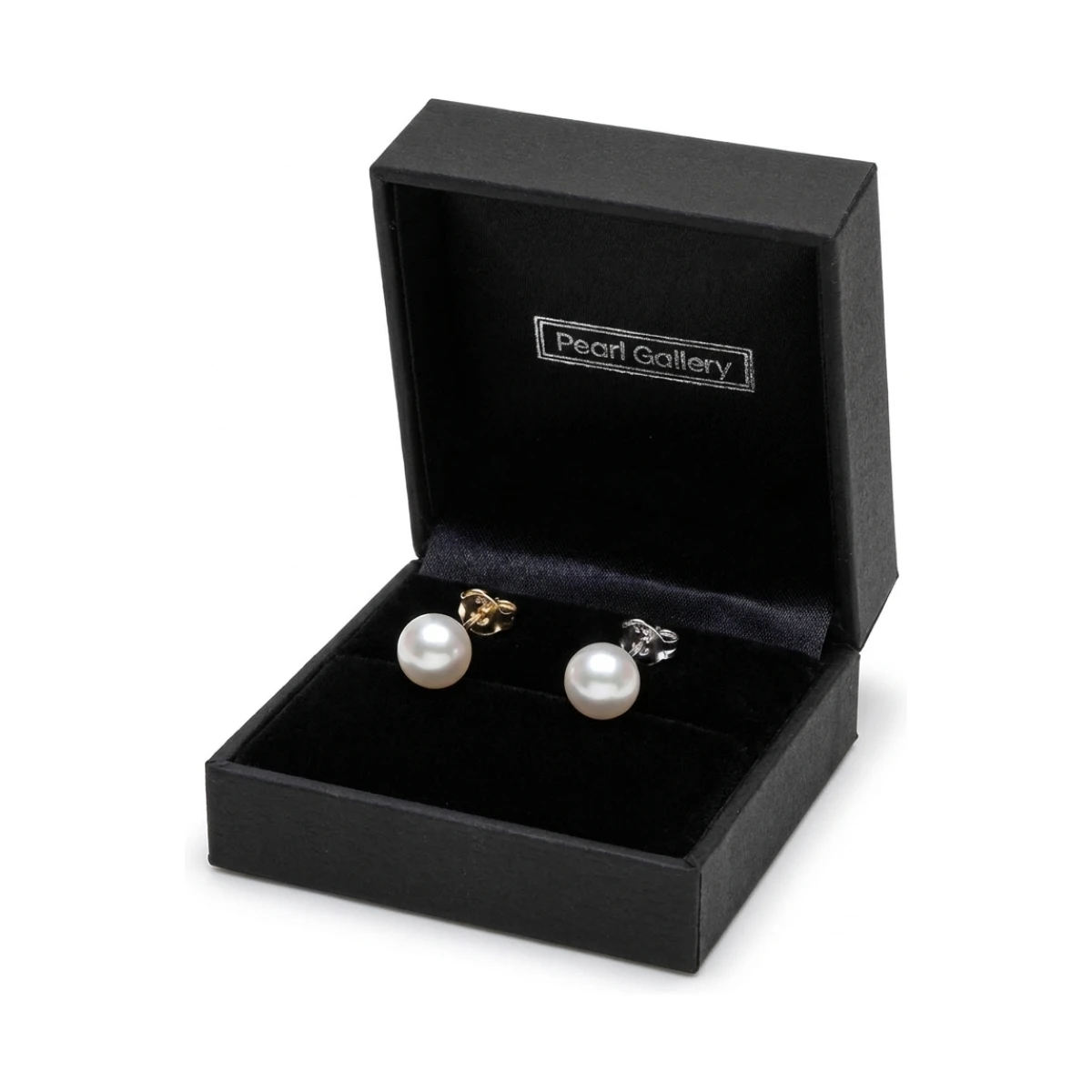 White Freshwater Bouton Stud Earrings  |  8mm 