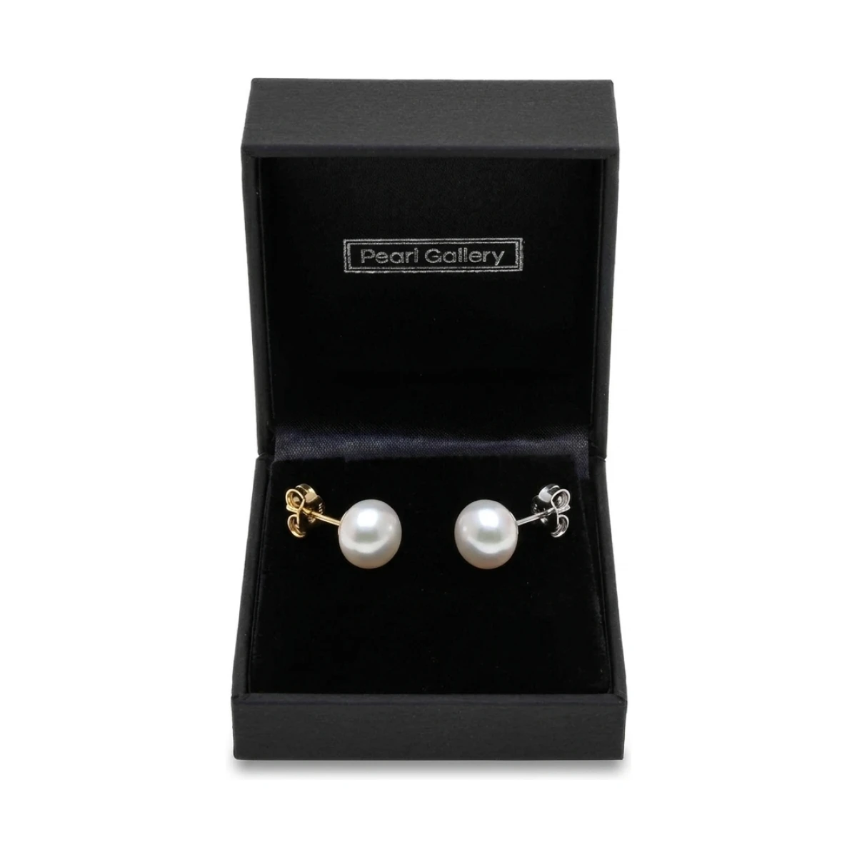 White Freshwater Bouton Stud Earrings  |  9mm 