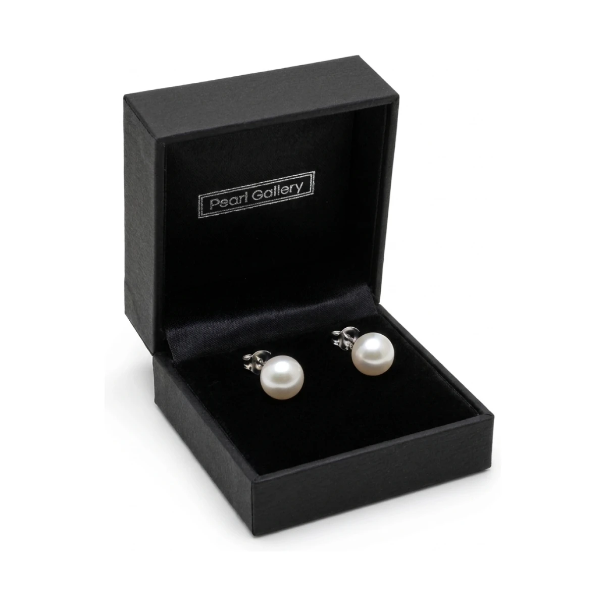 White Freshwater Bouton Stud Earrings  |  10mm 