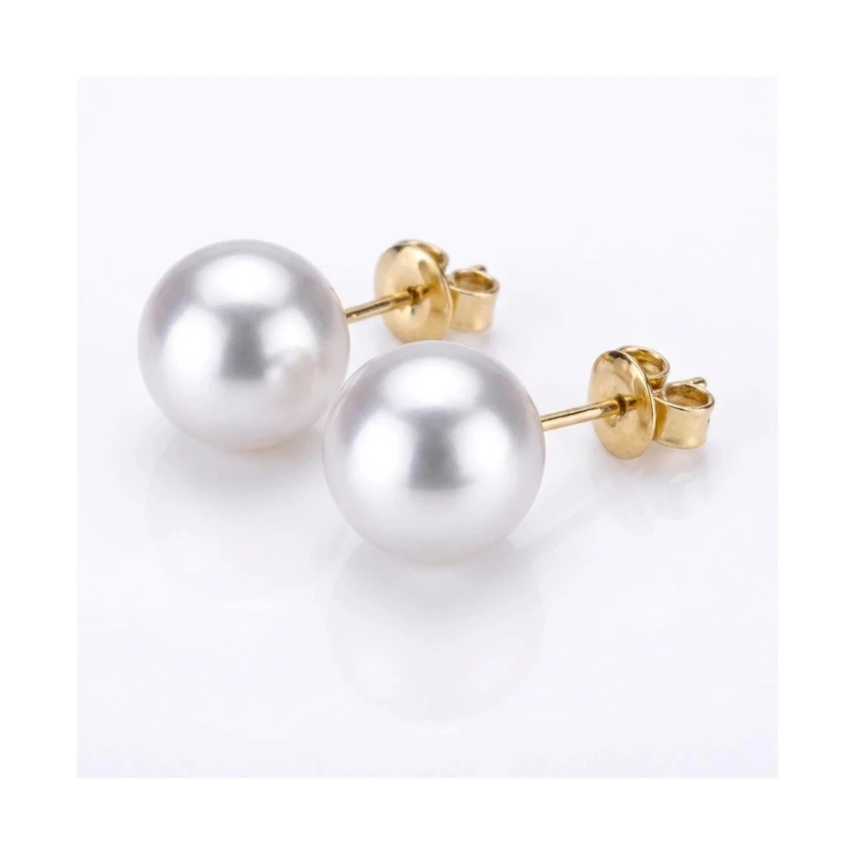 South Sea Cultured Pearl Stud Earrings 11.0-11.5mm | 18ct Yellow Gold 