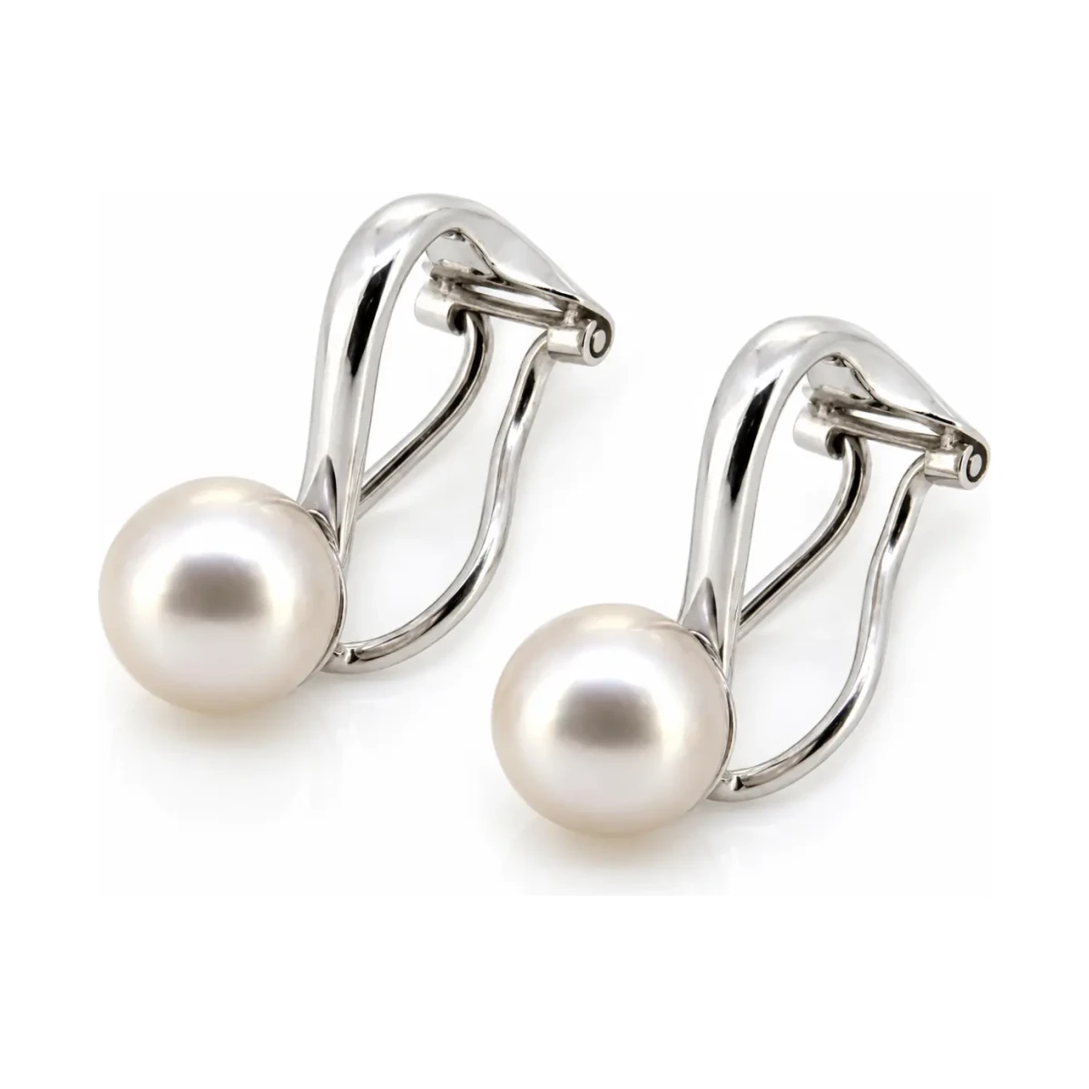 Akoya Pearl Clip-On Stud Earrings 6/6.5mm  |  9ct White Gold