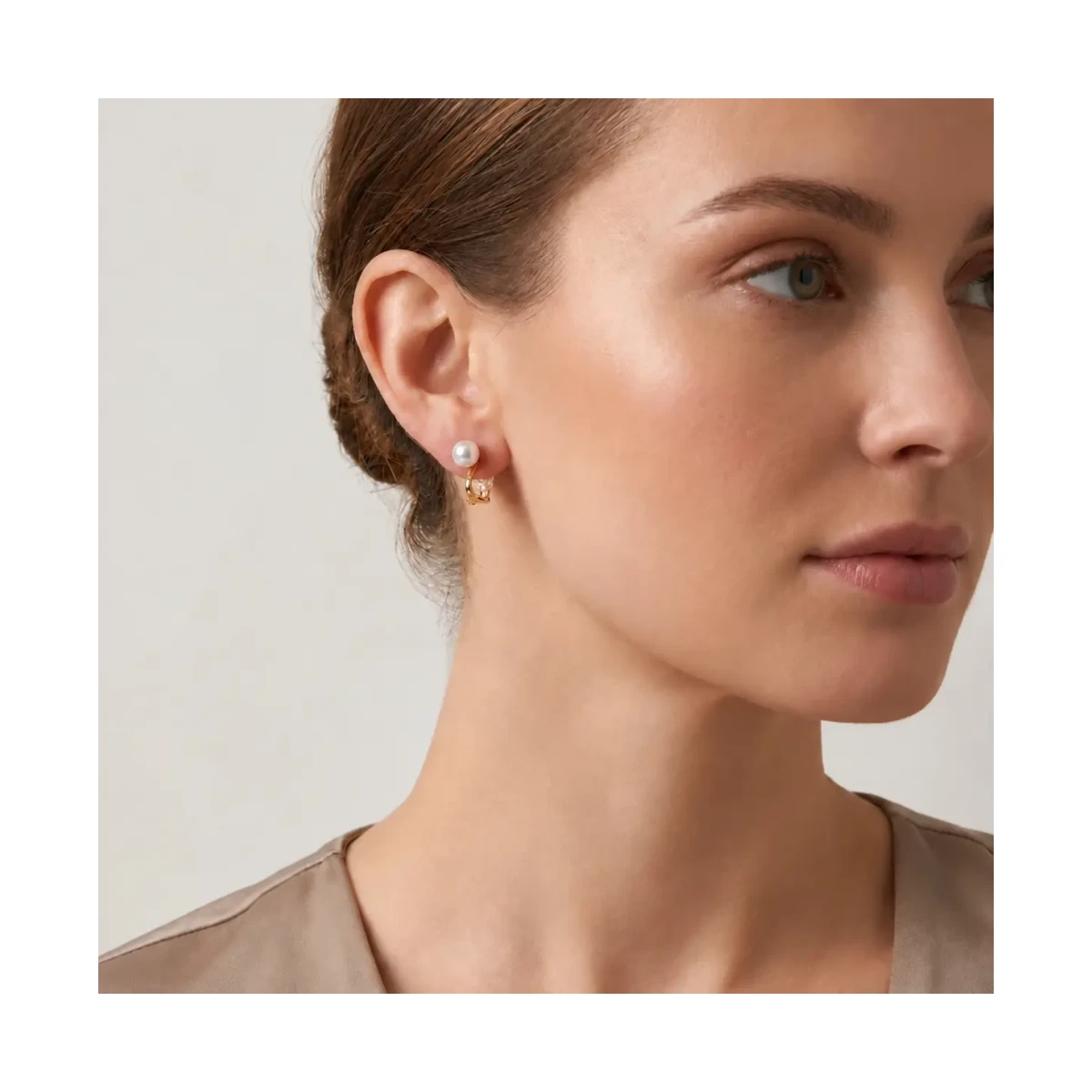 Akoya Pearl Clip-On Stud Earrings 6/6.5mm  |  9ct Yellow Gold