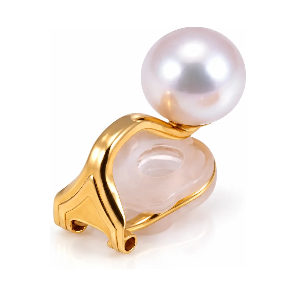 Akoya Pearl Clip-On Stud Earrings 6/6.5mm  |  9ct Yellow Gold