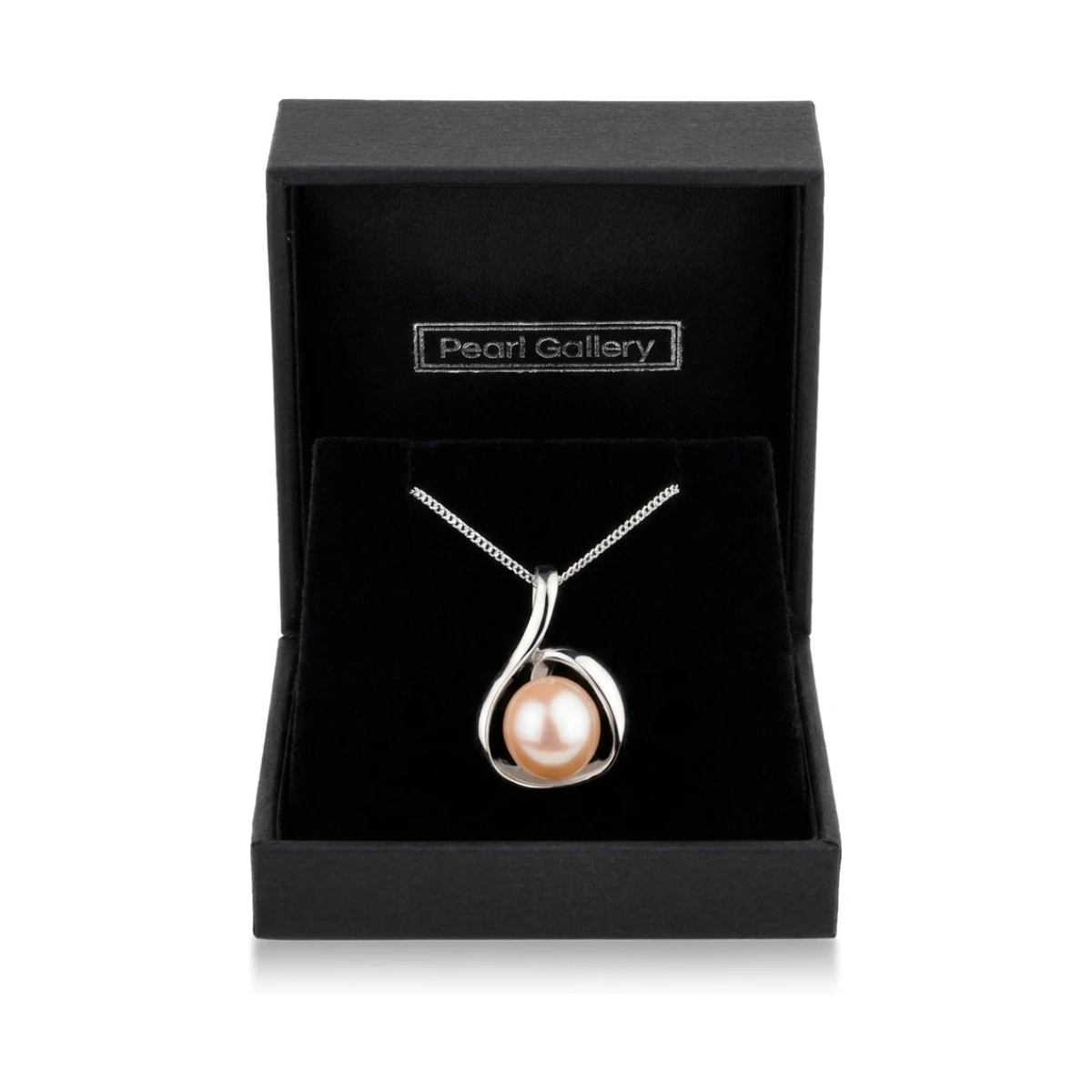 Freshwater Cultured Bouton Pearl Pendant and Chain  |  Silver
