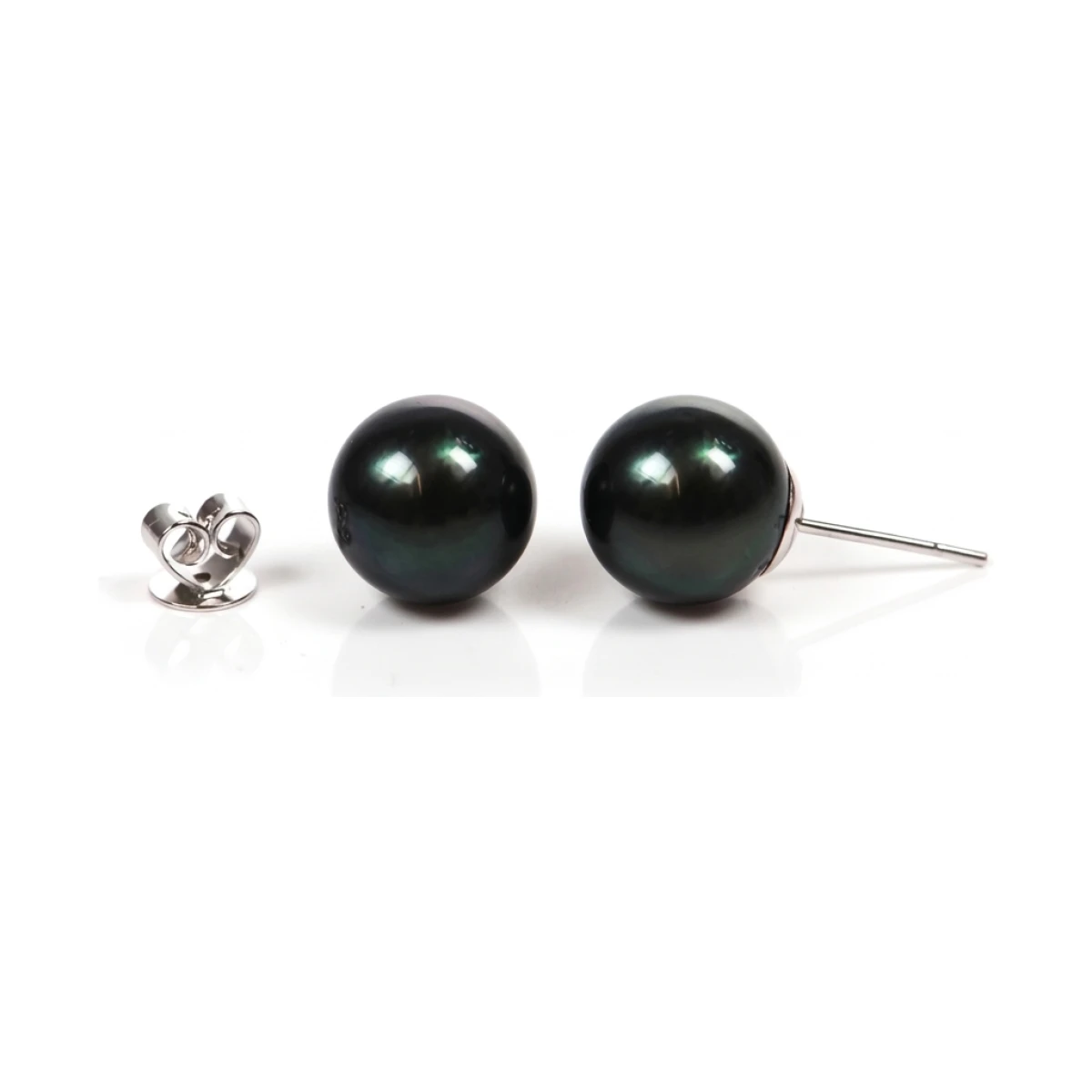  Black Akoya Stud Earrings  |  8.5-9.0 mm