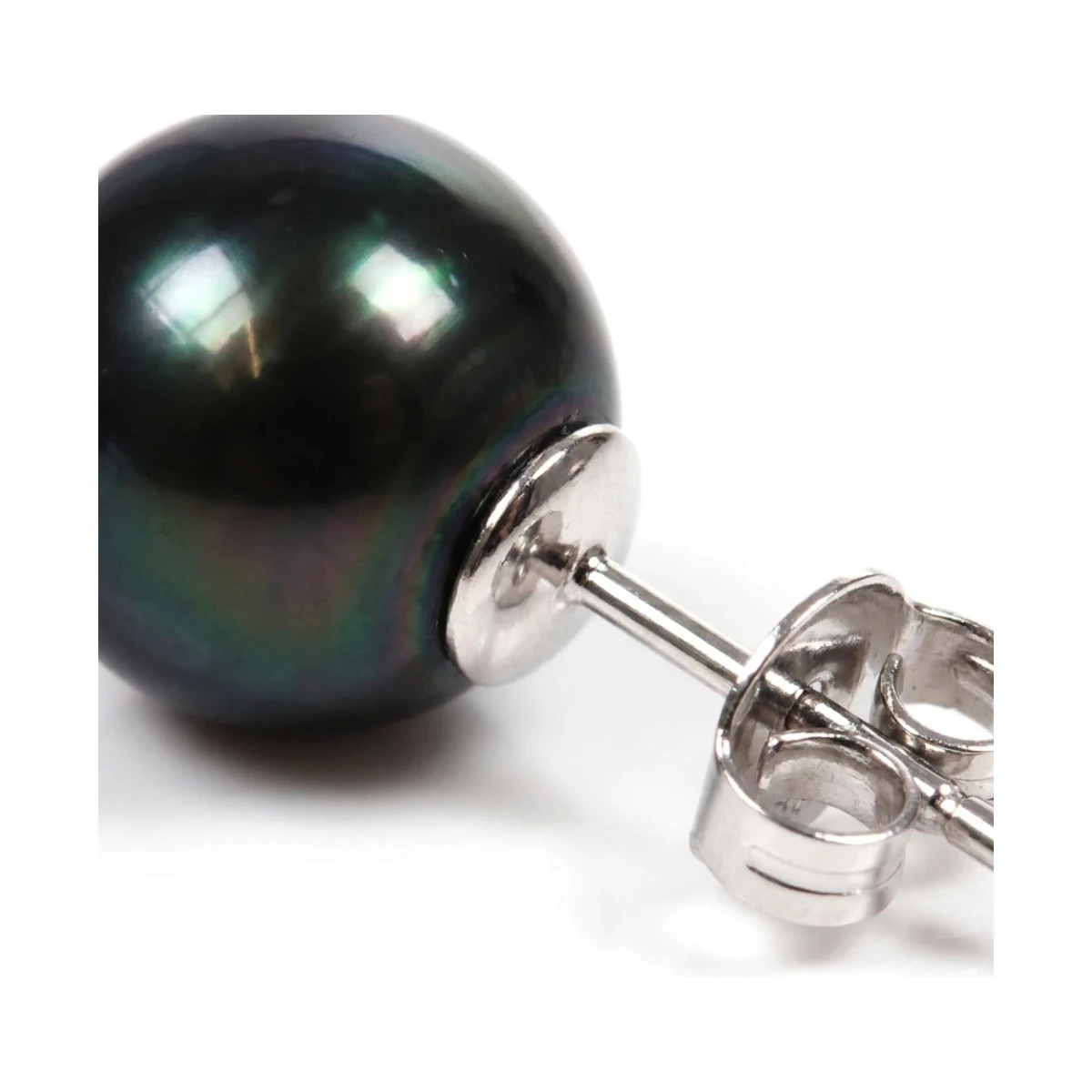  Black Akoya Stud Earrings  |  8.5-9.0 mm
