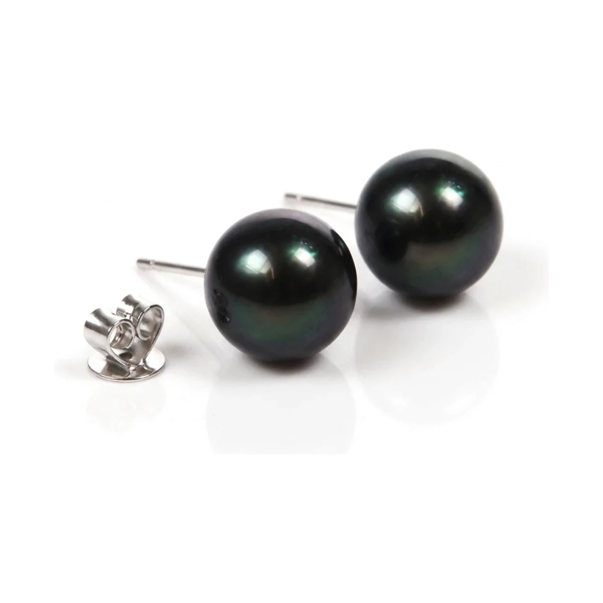  Black Akoya Stud Earrings  |  8.5-9.0 mm