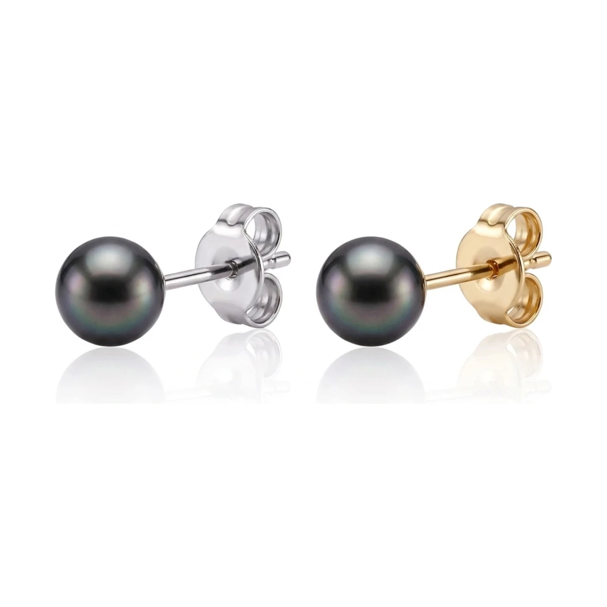 Black Akoya Stud Earrings  |  4.0-4.5 mm