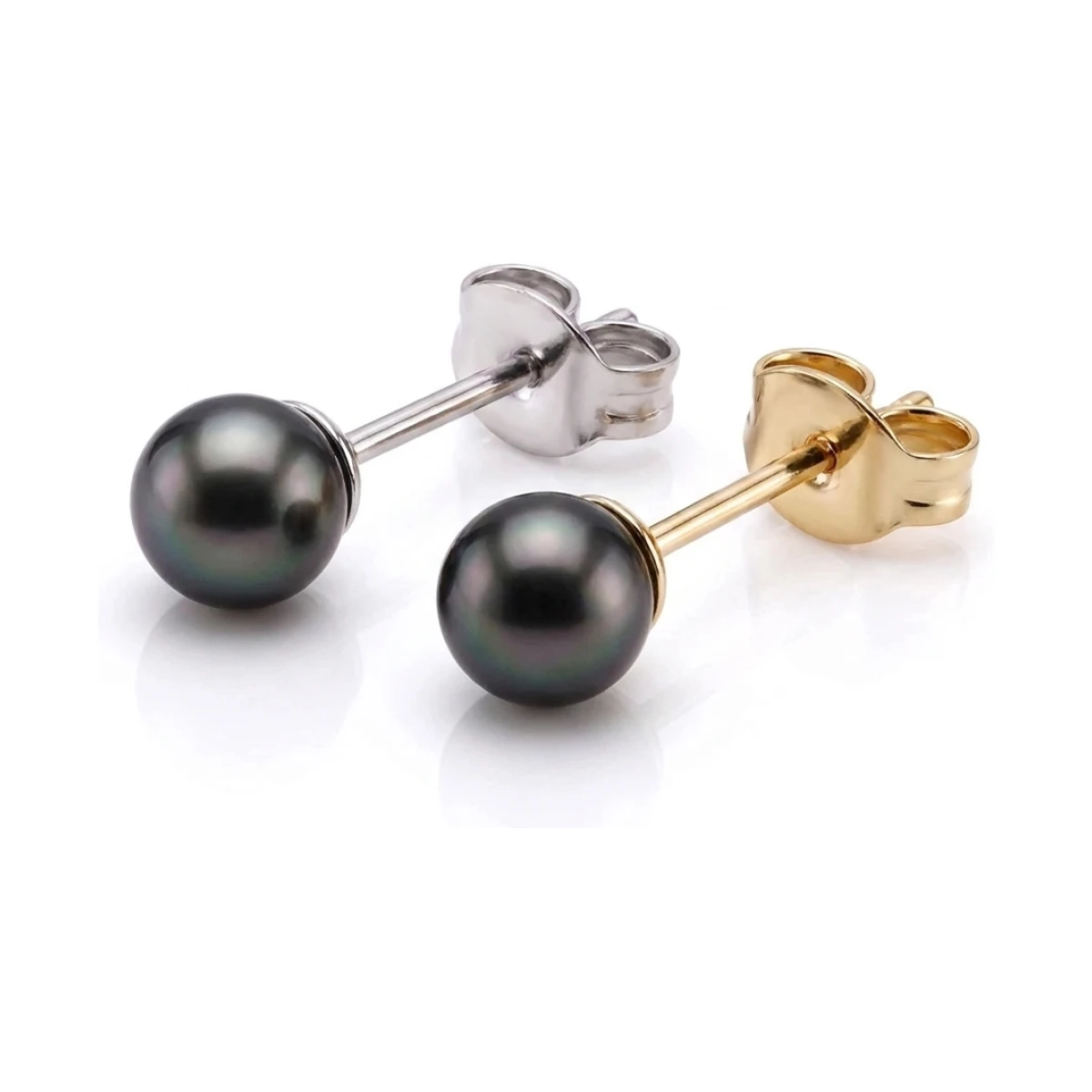 Black Akoya Stud Earrings  |  4.0-4.5 mm