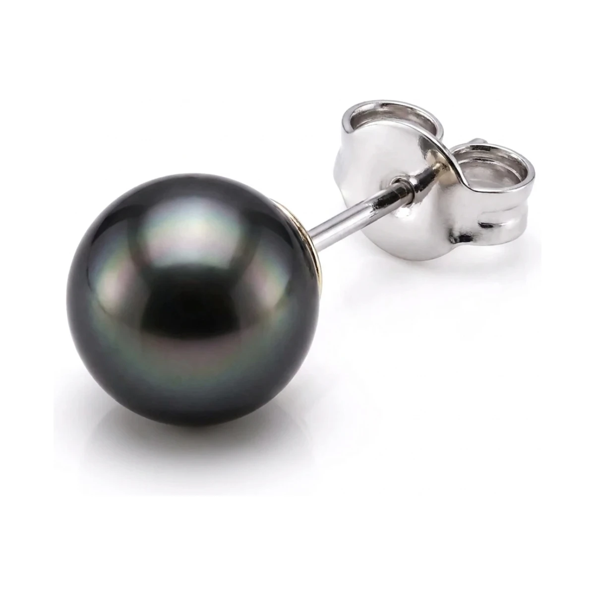 Black Akoya Stud Earrings  |  5.5-6.0 mm