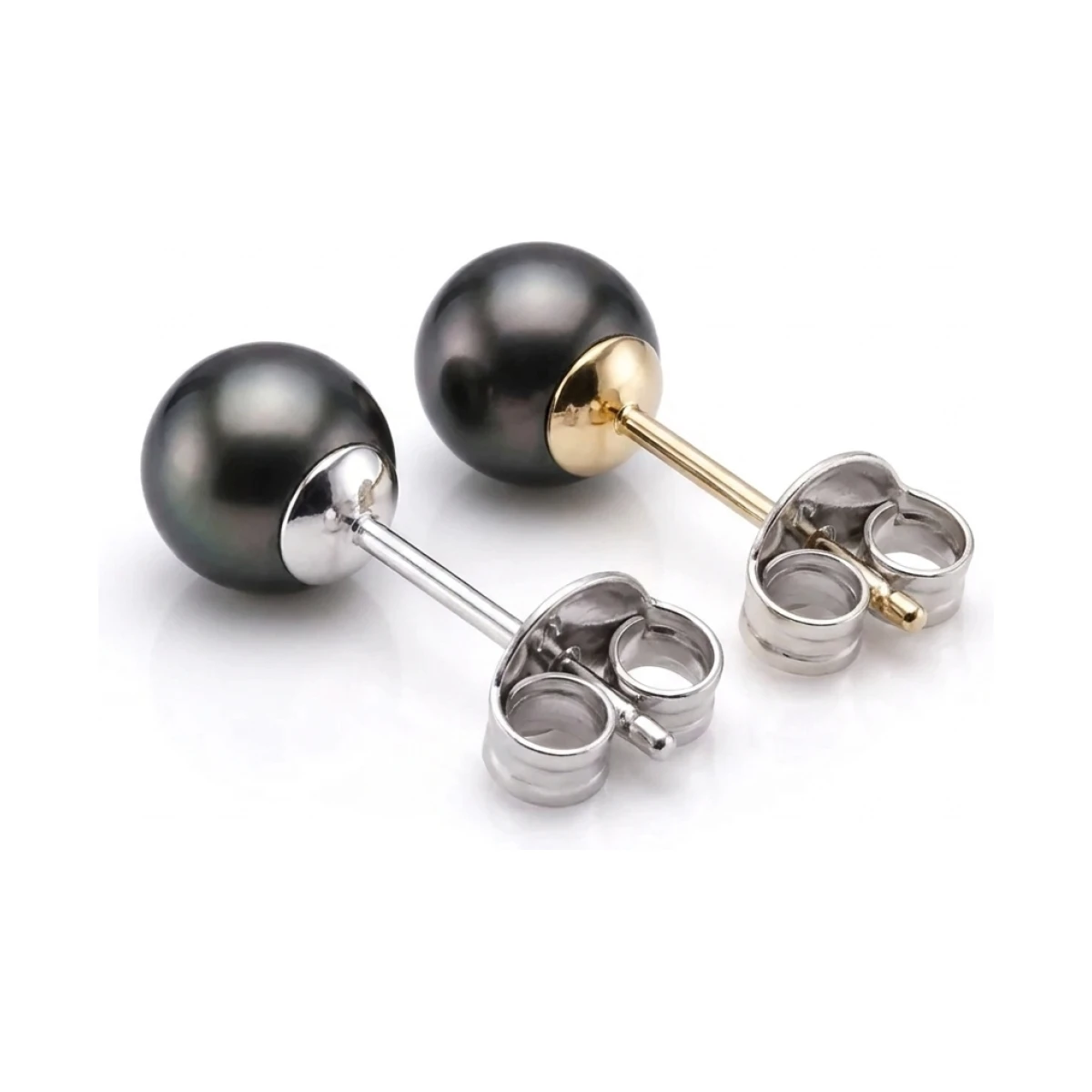 Black Akoya Stud Earrings  |  5.5-6.0 mm