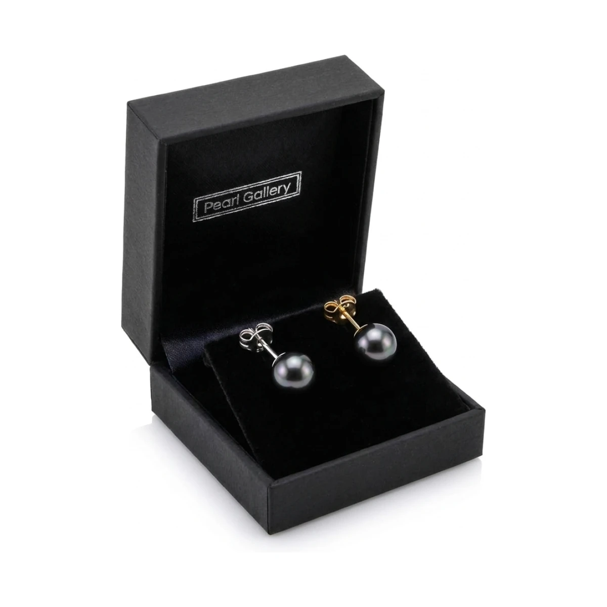 Black Akoya Stud Earrings  |  5.5-6.0 mm