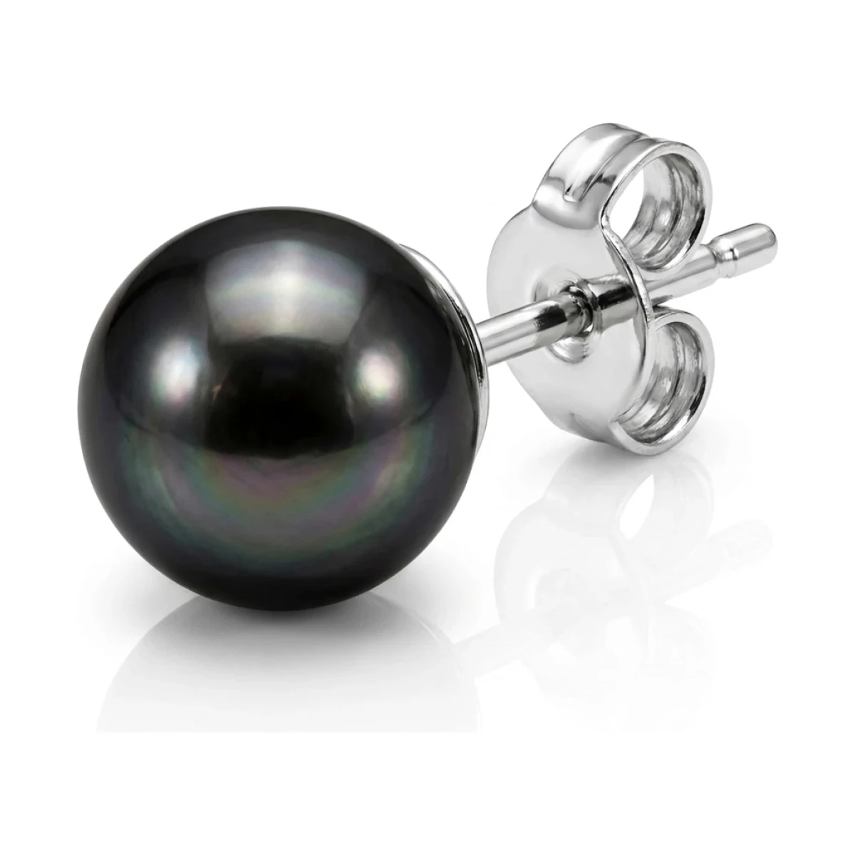 Black Akoya Stud Earrings  |  9.0-9.5 mm