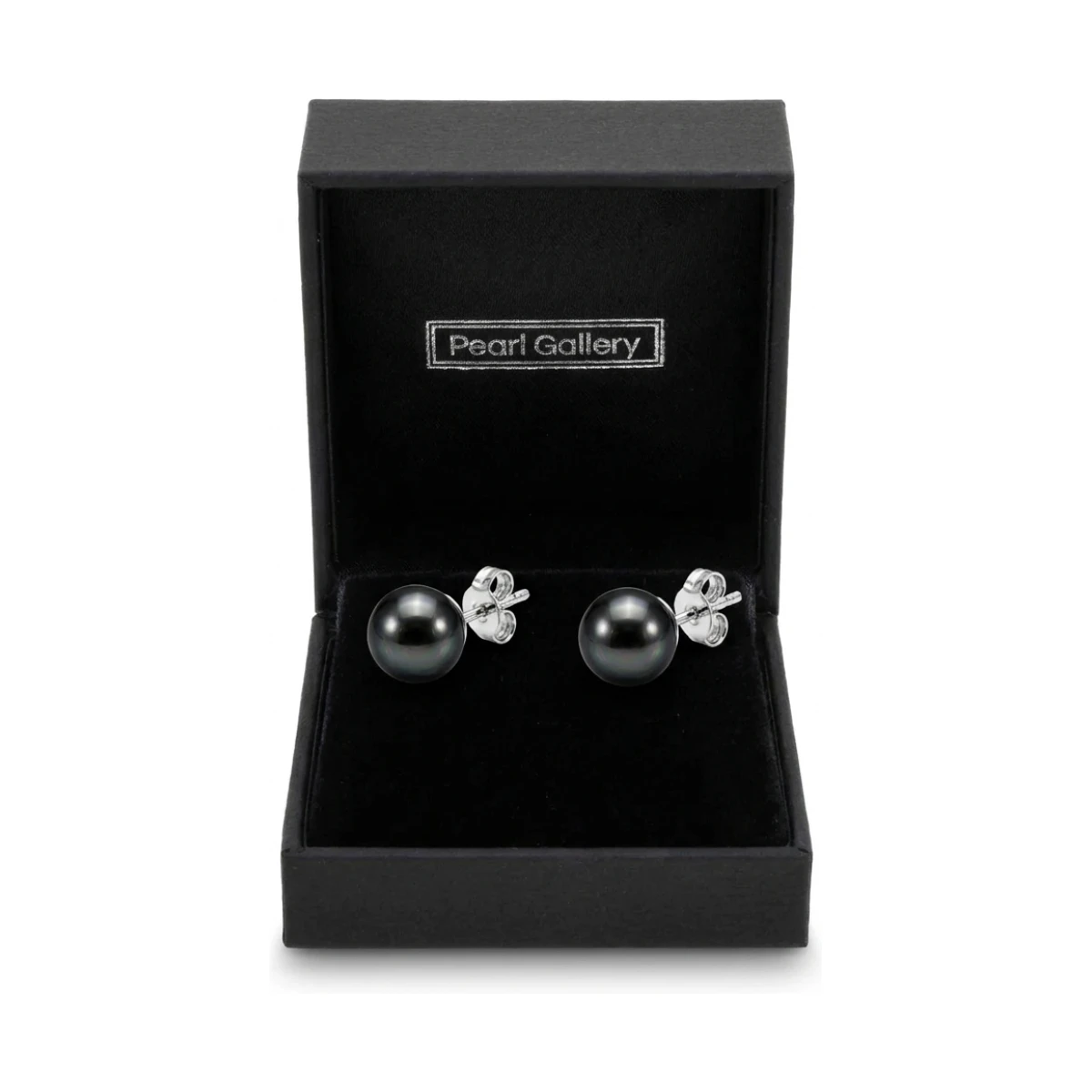 Black Akoya Stud Earrings  |  9.0-9.5 mm