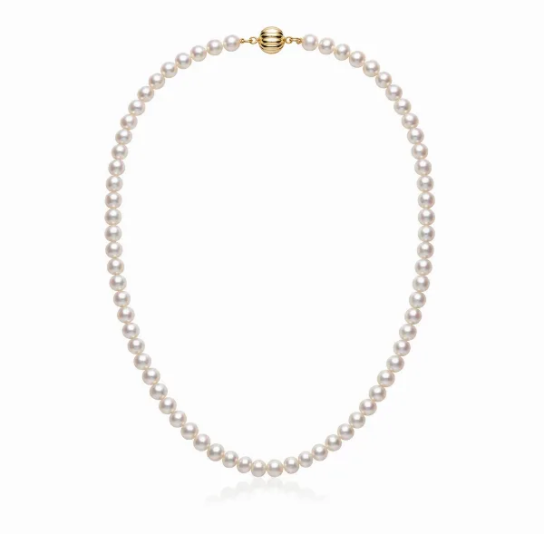 Freshwater White Pearl Necklace | AAA Grade | 6mm