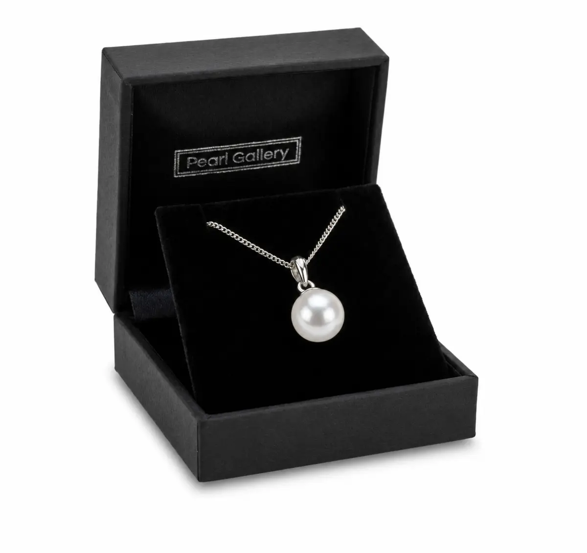 Simple Akoya Cultured Pearl Pendant 7.5-8.0 mm  |  9ct White Gold