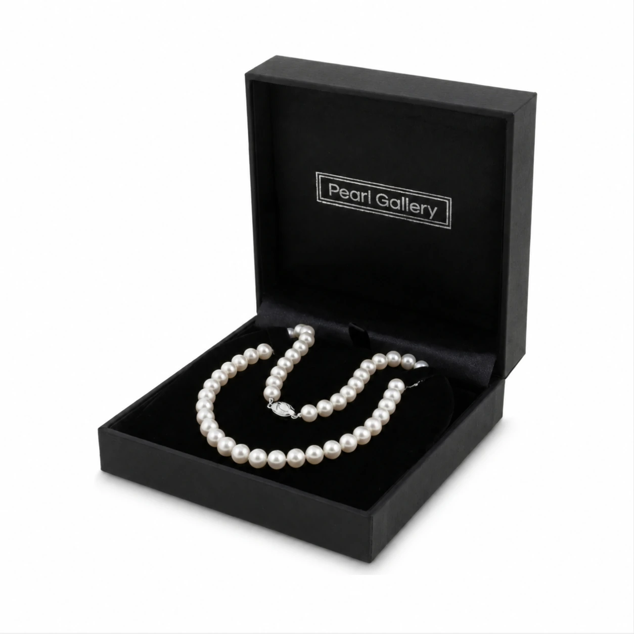 White Akoya Pearl Necklace | AAA Grade | 8.0-8.5 mm