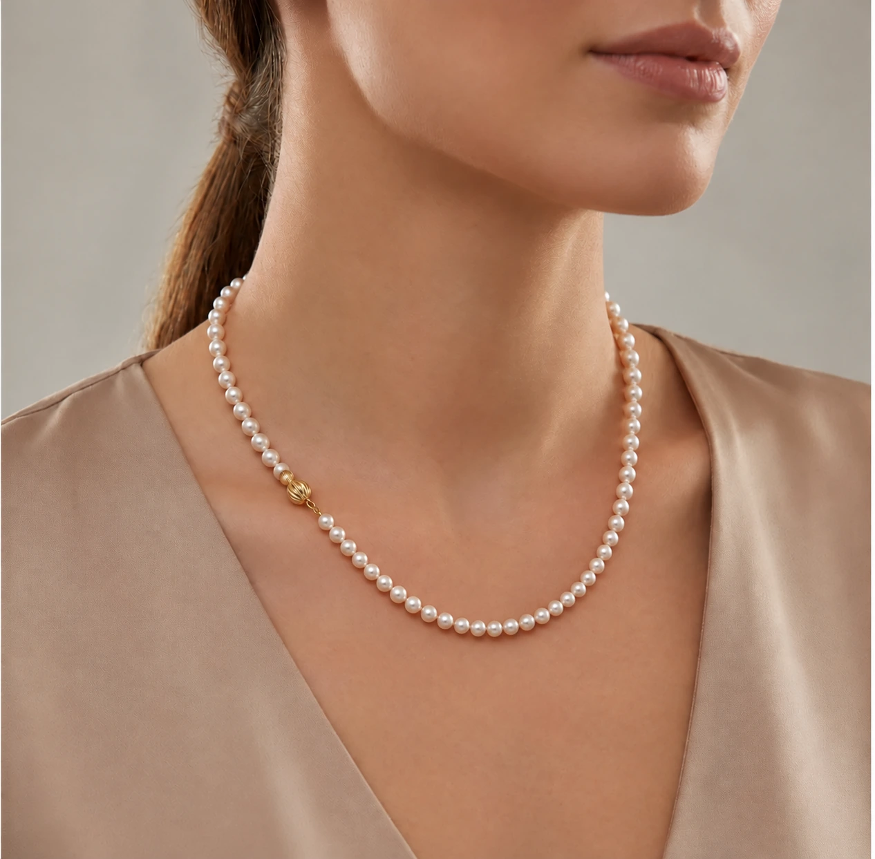 Freshwater Pearl Necklace | White  | AAA Grade | 5mm