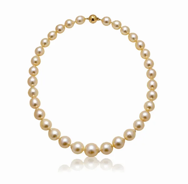 South Sea Baroque Pearl Necklace 9 to 13.5 mm 