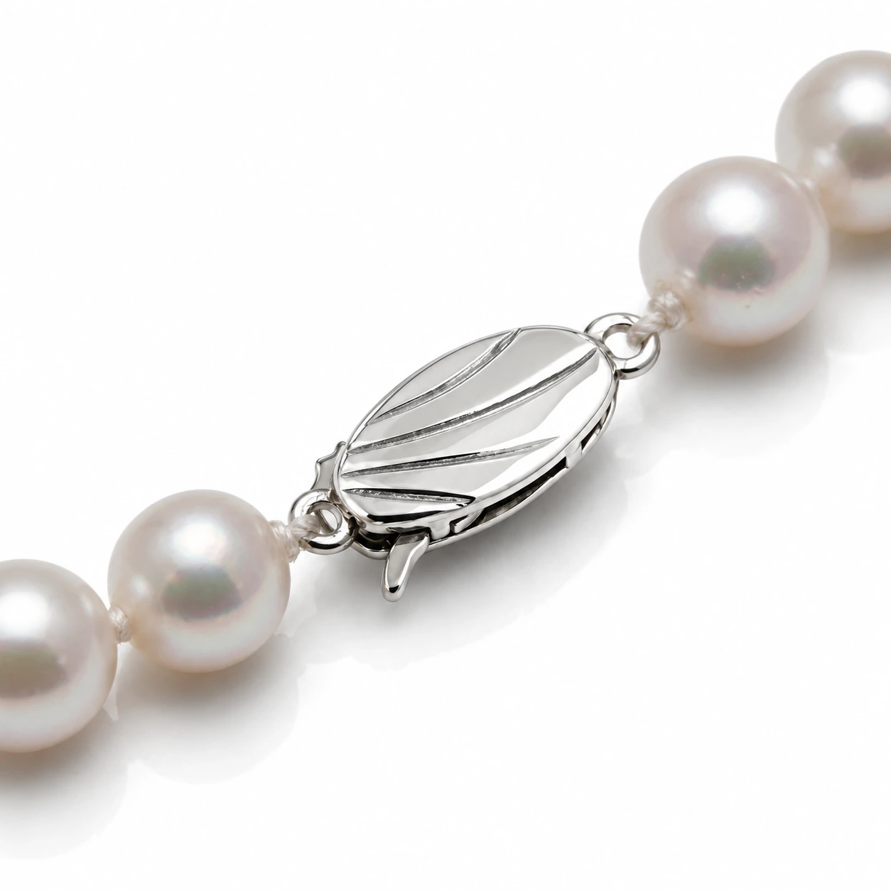 White Akoya Pearl Necklace | AAA Grade | 5.5-6.0mm