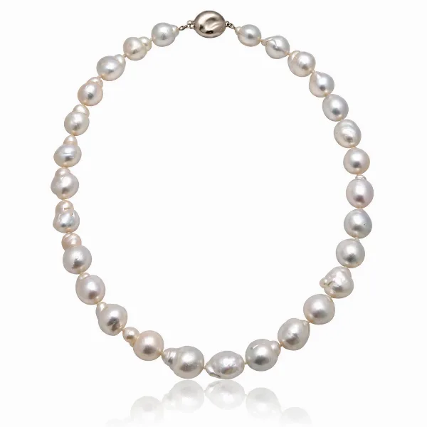 South Sea Baroque Pearl Necklace 12.2 to 13mm