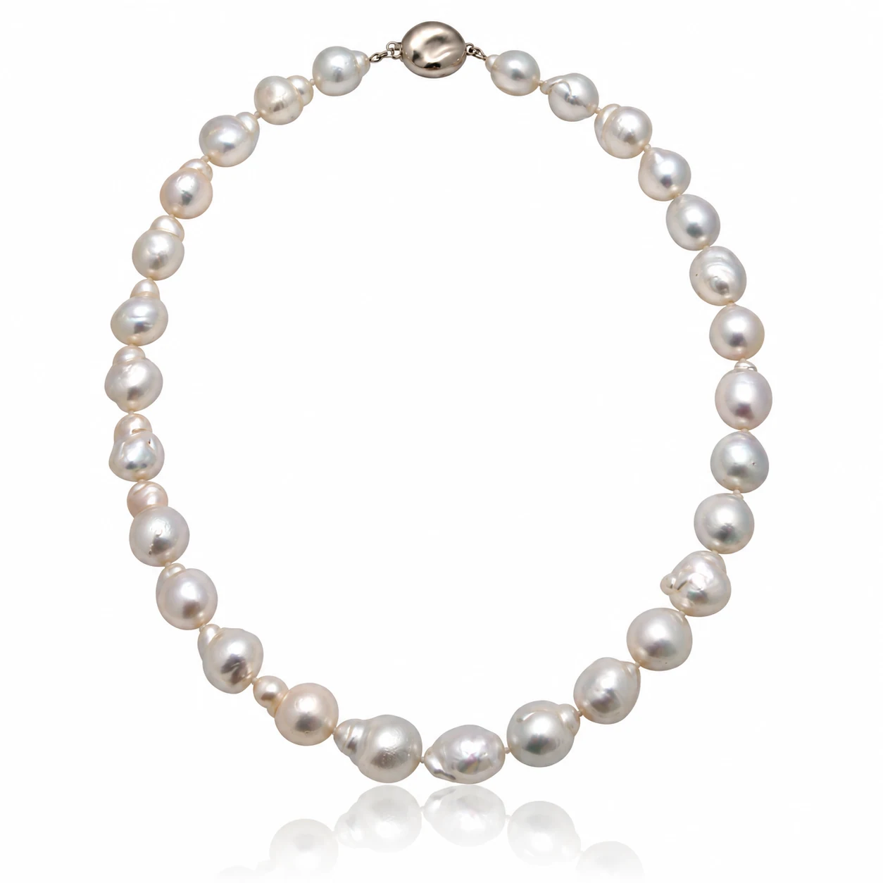 South Sea Baroque Pearl Necklace 12.2 to 13mm