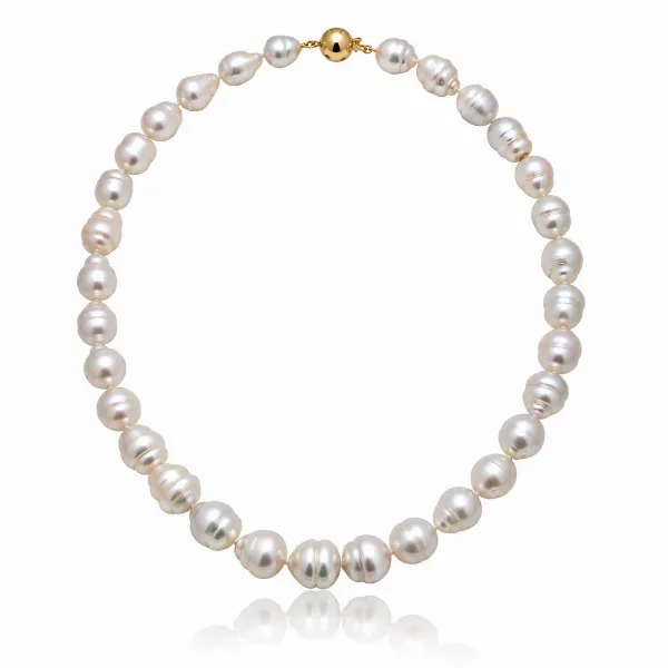 South Sea Baroque Pearl Necklace 9.8 to 13 mm