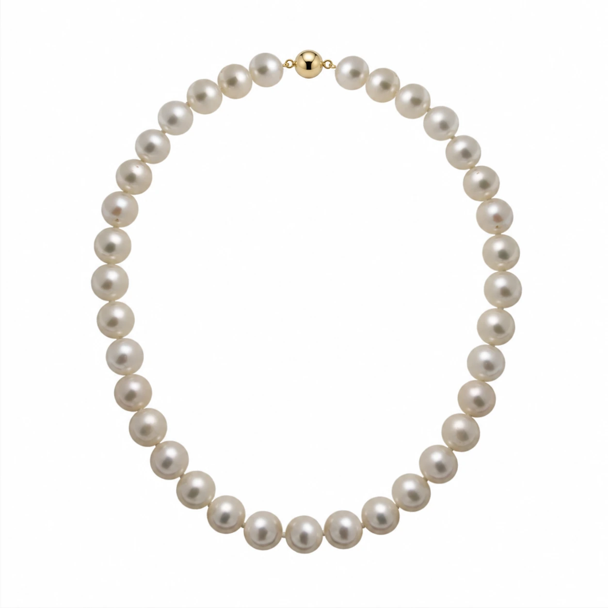 Freshwater White Pearl Necklace | AA Grade | 12mm