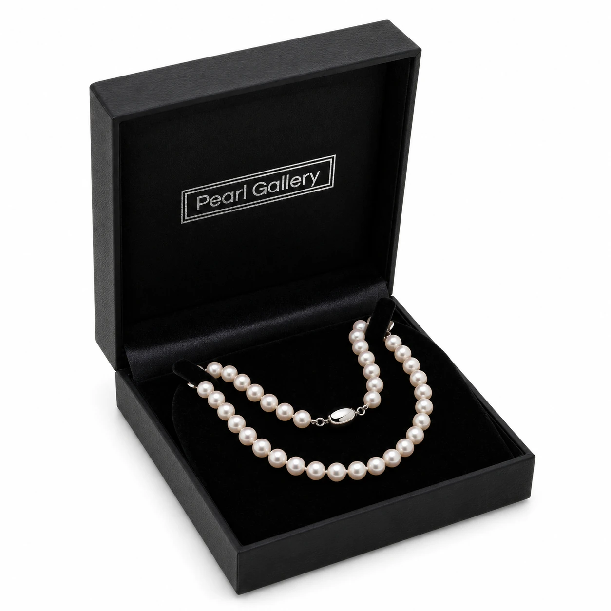 White Akoya Pearl Necklace | AAA Grade | 6.5-7.0mm