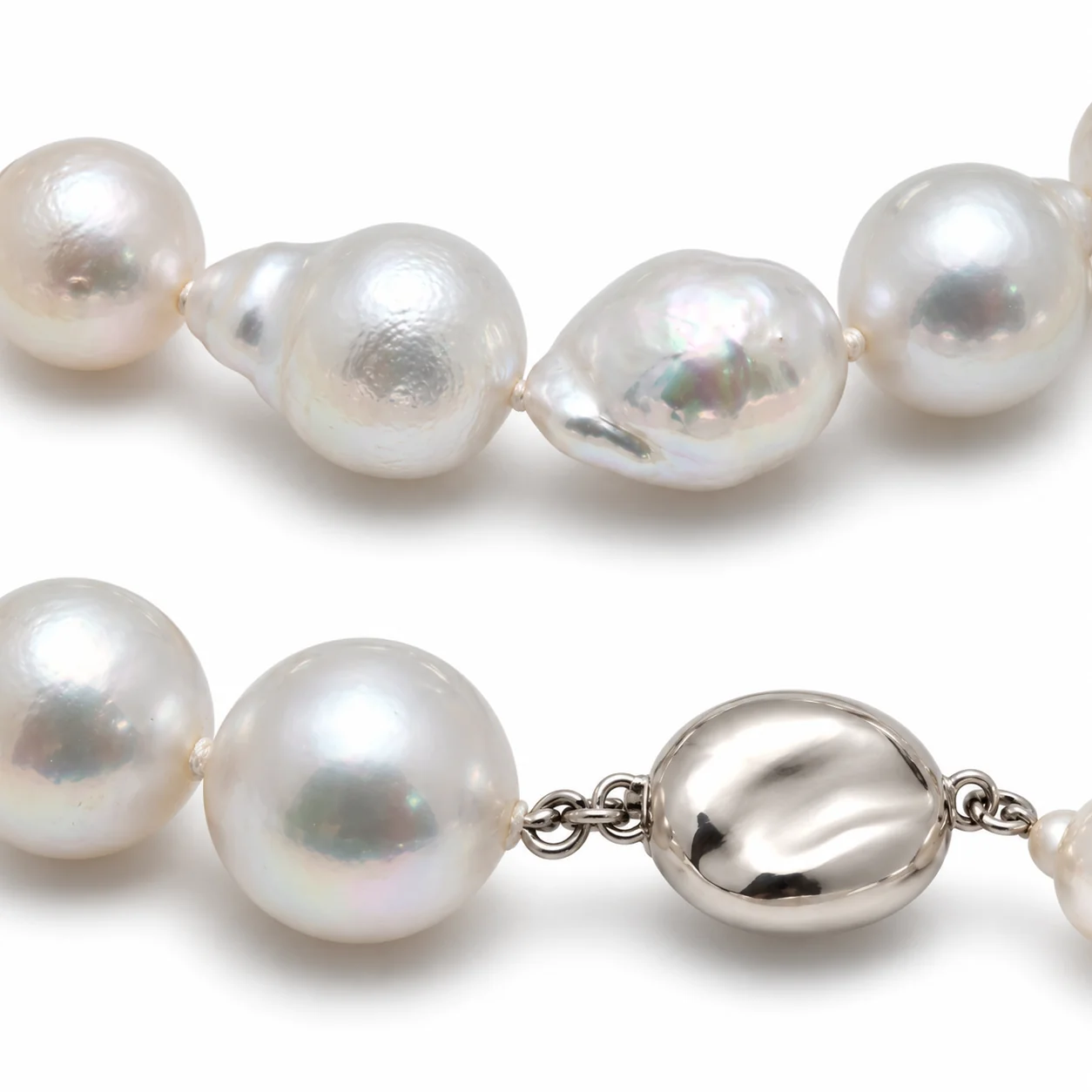 South Sea Baroque Pearl Necklace 12.2 to 13mm