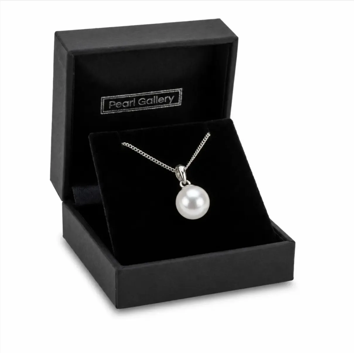 White Akoya Cultured Pearl Pendant 8.0-8.5 mm | 18ct White Gold