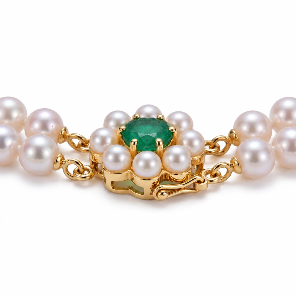 Double Row Graduated Akoya Pearl Necklace | AAA Grade